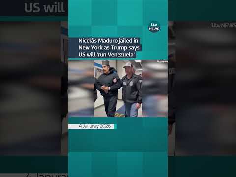 Nicolás Maduro jailed in New York as Trump says US will ‘run Venezuela’ #itvnews #news #venezuela