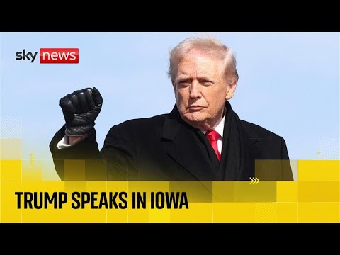 Trump delivers rally speech in Iowa
