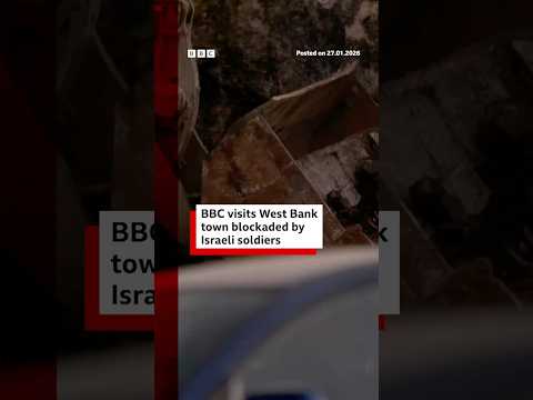BBC visits West Bank town blockaded by IDF. #BBCNews
