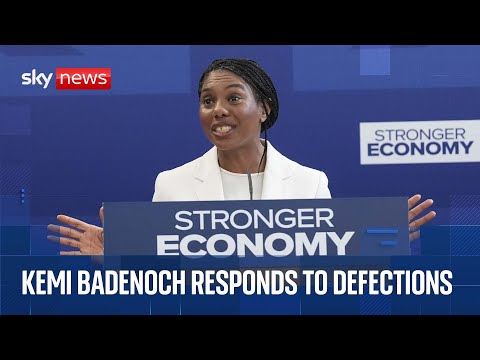 Kemi Badenoch delivers first speech since Suella Braverman’s defection to Reform UK