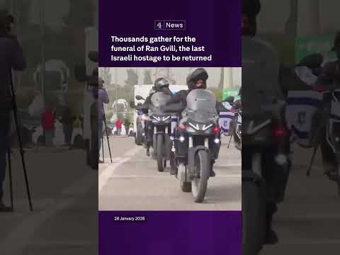 Thousands gather for the funeral of Ran Gvili, the last Israeli hostage to be returned from Gaza