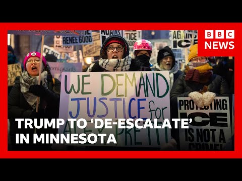 Donald Trump says government will ‘de-escalate’ in Minnesota after Pretti shooting | BBC News