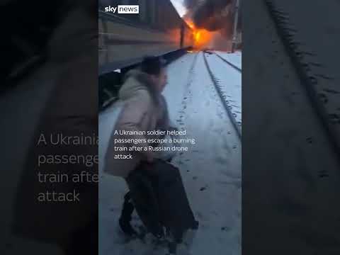 Baby evacuated from train on fire
