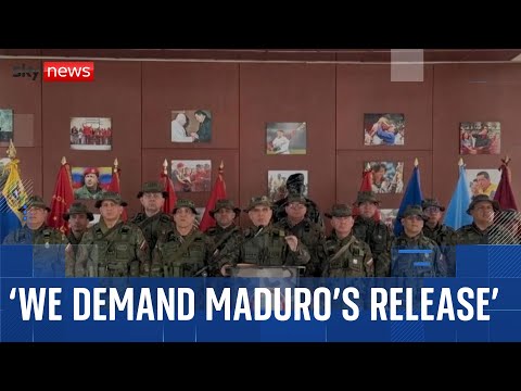 Venezuelan military calls for Maduro’s release and warns of US ‘colonialism’