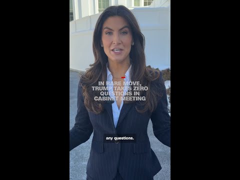 In rare move, Trump takes zero questions in Cabinet meeting