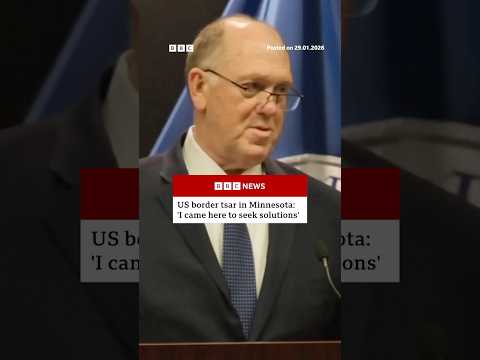 US border tsar Tom Homan says he has come to Minnesota to “seek solutions”. #ICE #BBCNews