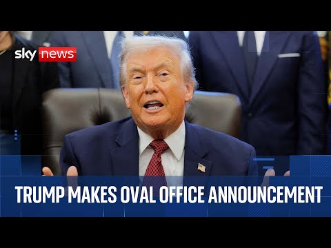President Trump makes announcement in Oval Office
