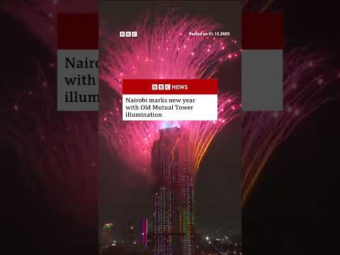 Fireworks lit up the night Nairobi sky as Kenya welcomes 2026. #Nairobi #Kenya #NewYear #BBCNews