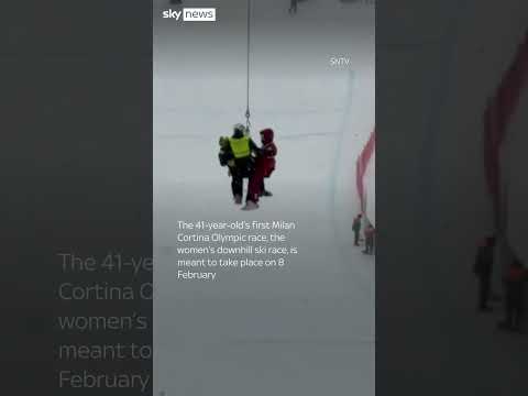 Skier crashes one week before Olympics