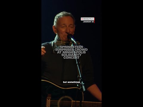 Springsteen surprises crowd at Minneapolis solidarity concert