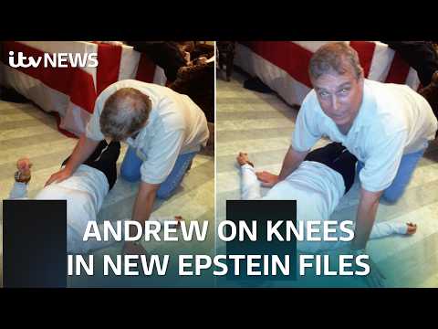 New images emerge of Andrew Mountbatten-Windsor in latest Epstein file release | ITV News