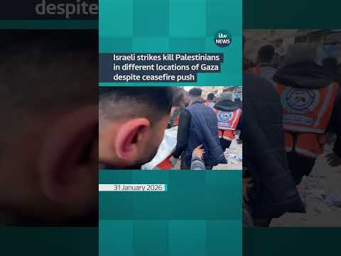 Israeli strikes kill Palestinians in different locations of Gaza despite ceasefire push #itvnews