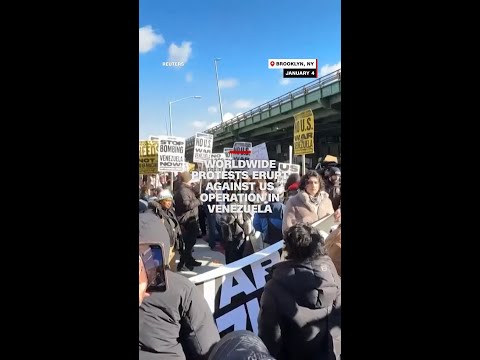 Protests erupt worldwide against US operation in Venezuela