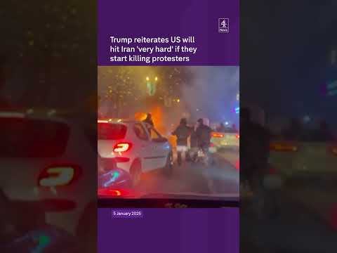 Trump reiterates US will hit Iran ‘very hard’ if they start killing protesters