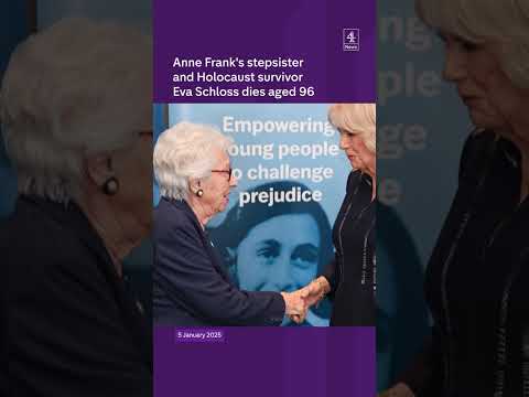 Anne Frank’s stepsister and Holocaust survivor Eva Schloss dies aged 96