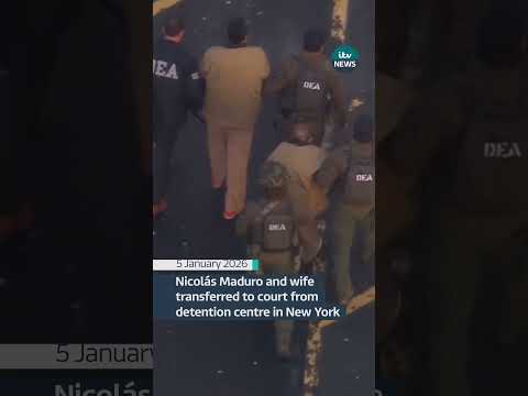 Ousted Venezuelan leader Nicolás Maduro has been transported to court #itvnews