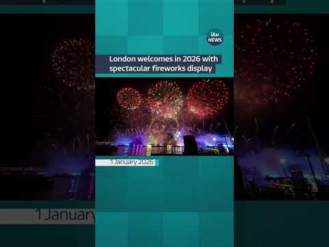 Thousands of people lined the banks of the River Thames to welcome in 2026 #itvnews #2026 #london