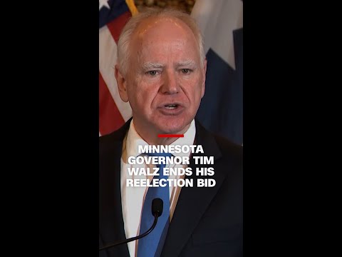 Minnesota Governor Tim Walz ends his reelection bid