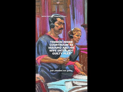 Tension inside courtroom as Maduro and his wife enter not guilty plea