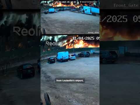 Louisville police release new footage of UPS plane crash