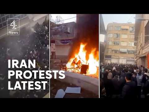 Reports of dozens killed in Iran protests as Trump threatens to intervene