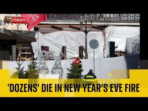 Several dozen people believed killed in fire at New Year’s party in Swiss ski resort bar
