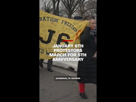 January 6th protestors march for 5th anniversary