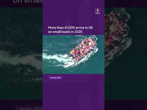 41,000 people arrive in UK by boat in 2025