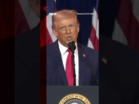 Donald Trump claims that the ousted Venezuelan leader Nicolás Maduro imitated his moves. #BBCNews