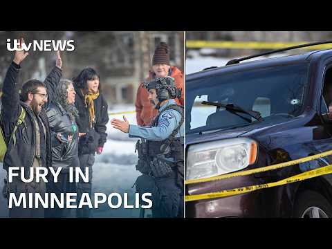 Protests in Minneapolis after ICE officer fatally shoots woman | ITV News