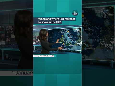 Snow warnings upgraded to amber in wintry start to new year #itvnews #weather