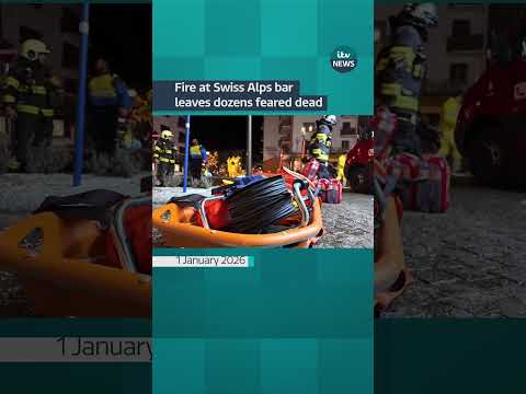 A fire ripped through a bar’s New Year celebration in a Swiss Alpine resort #itvnews