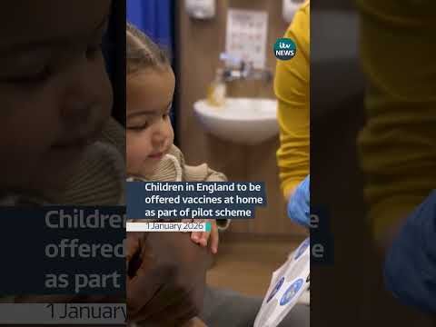 A scheme will see health visitors offer jabs to kids from struggling families at home #itvnews
