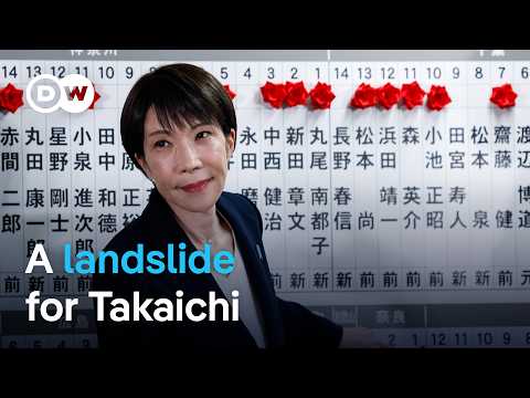 Japan PM Takaichi’s party wins record majority in elections | DW News
