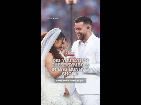 Did you catch these symbols in Bad Bunny’s show?