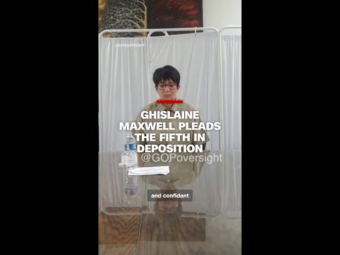 Newly released video shows Ghislaine Maxwell pleading the fifth in deposition