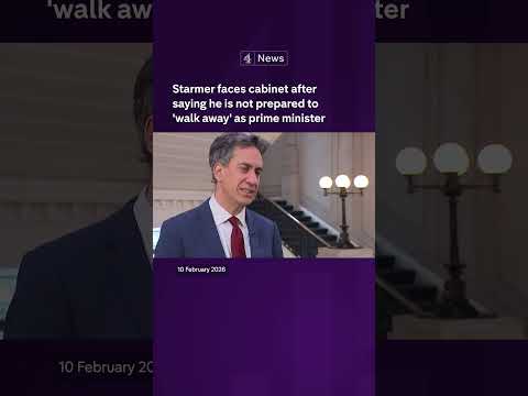 Starmer faces cabinet after saying he is not prepared to’walk away’ as prime minister