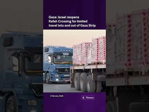 Gaza: Israel reopens Rafah Crossing for limited travel into and out of Gaza Strip