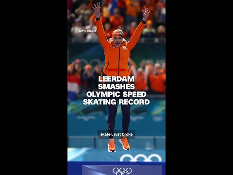 Leerdam smashes speed skating Olympic record