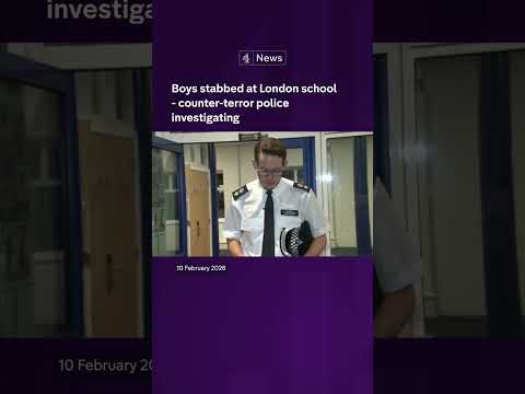 Boys stabbed at London school – counter-terror police investigating