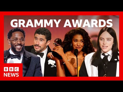Bad Bunny makes Grammy Awards history as stars protest against ICE | BBC News