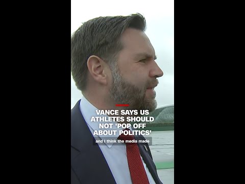 Vance says US athletes should not ‘pop off about politics’ at the Olympics