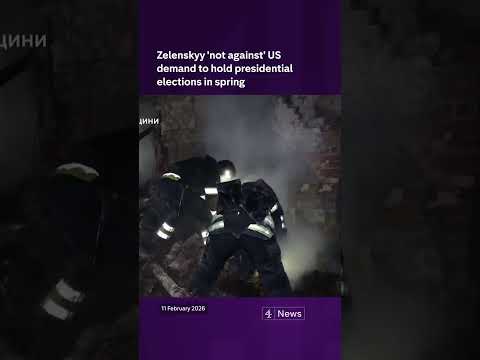 Zelenskyy ‘not against’ US demand to hold presidential elections in spring