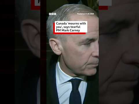 Canada ‘mourns with you’, says tearful PM Mark Carney. #Canada #TumblerRidge #BBCNews