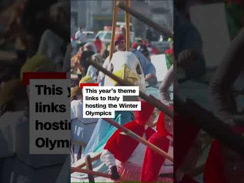 Venice Carnival canal parade opens with Olympic theme