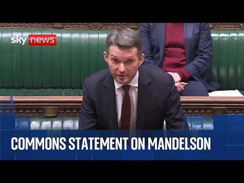 Urgent Commons question on Peter Mandelson files release