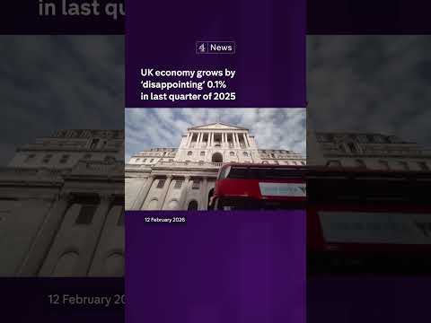 The UK economy grew by just 0.1% in the last quarter of 2025 – less than experts had predicted.