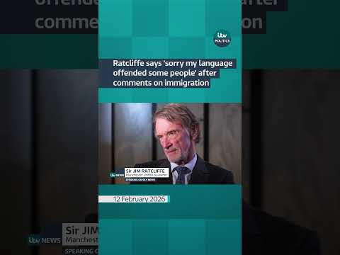 Ratcliffe says ‘sorry my language offended some people’ after comments on immigration | ITV News