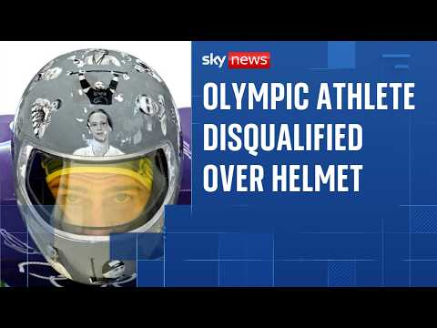 Ukrainian banned from competing at Winter Olympics over helmet honouring war dead