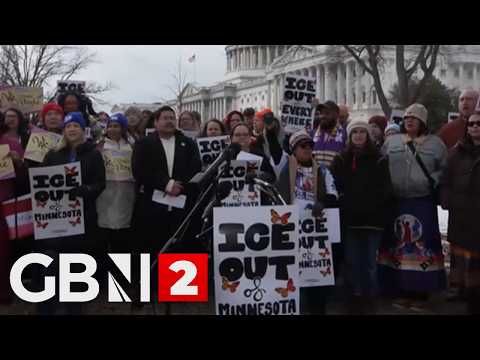 WATCH: Minnesota activist rally at U.S. Capitol to cut ICE funding